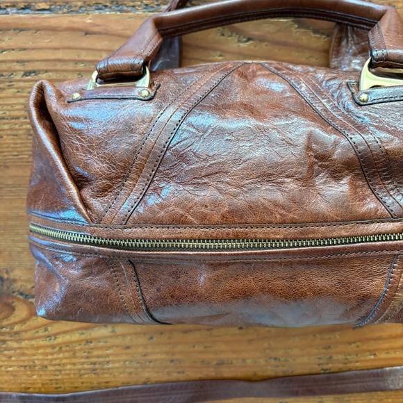Kooba Hadley Brown Satchel Purse Y2K - Picture 6 of 16